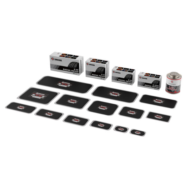 SUNSOUL Chemical Dual Cure Radial Tire Patch for heavy duty