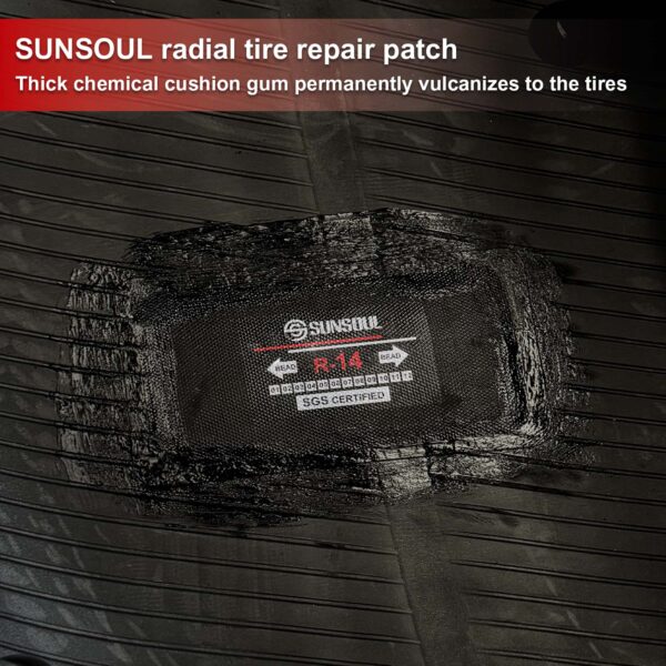 SUNSOUL Chemical Dual Cure Radial Tire Patch for heavy duty - Image 5