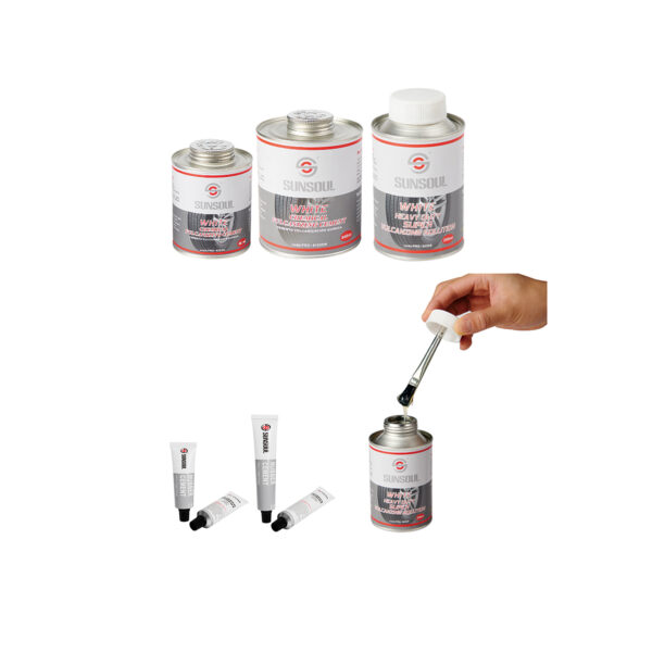 SUNSOUL- PRO White Rubber Cement for dual cure tire repair patch