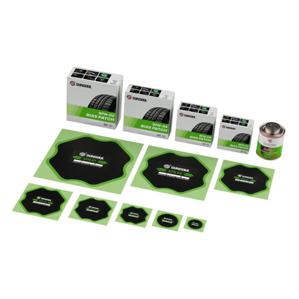 SUNSOUL Bias Tire Patch for truck and heavy duty